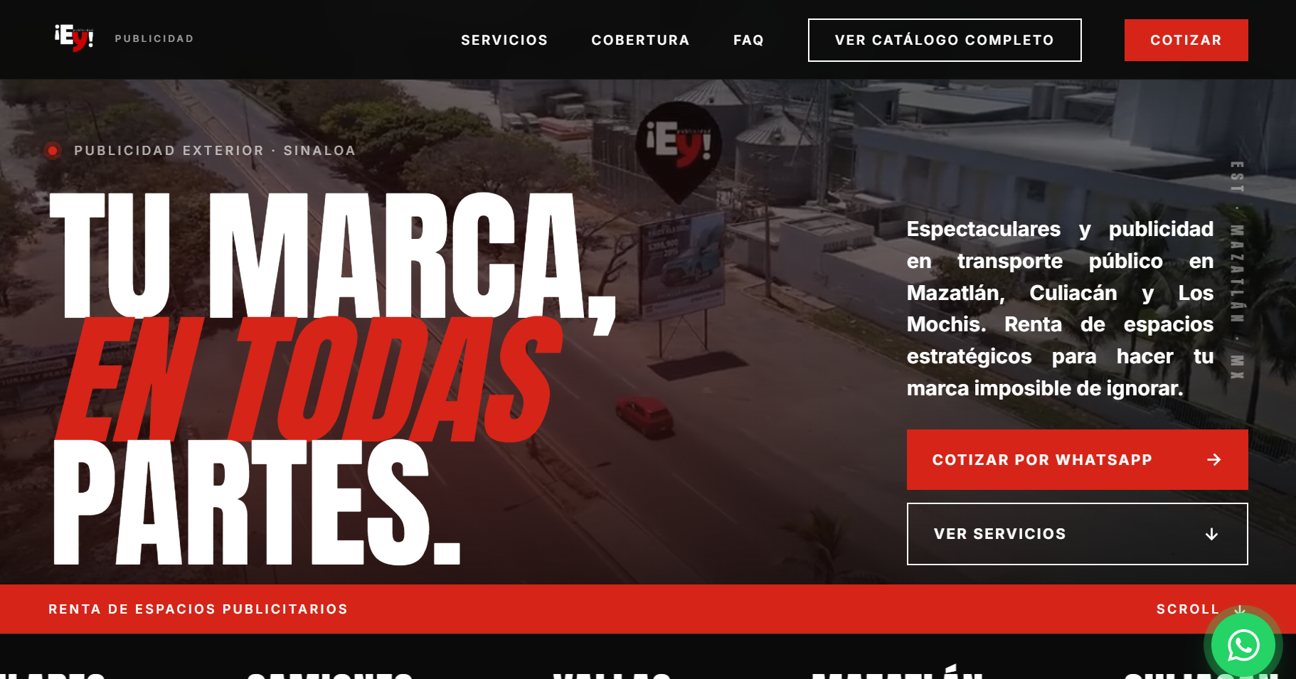 Sitio web de EY Publicidad